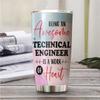 Awesome Technical Engineer Tumbler Stainless Steel 20oz, Funny Technical Engineer Gifts Bulk For Birthday Christmas, Technical Engineer Gifts For Men Women Office Coworker Driking Coffee Cup Humor view 2