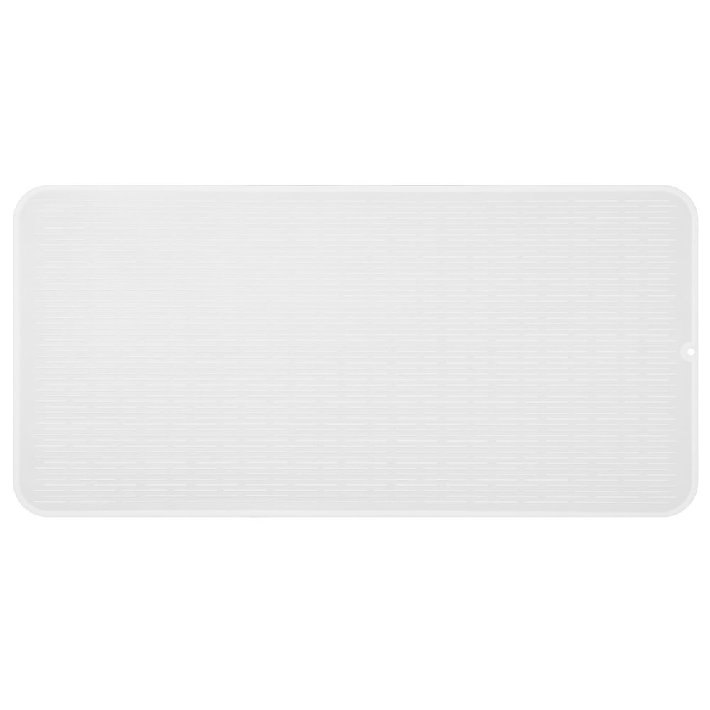 MicoYang Silicone Dish Drying Mat for Multiple Usage,Easy clean,Eco-friendly,Heat-resistant Silicone Mat for Kitchen Counter or Sink,Refrigerator or Drawer Liner Translucent 5XL 36inches x 18inches