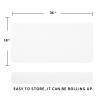 MicoYang Silicone Dish Drying Mat for Multiple Usage,Easy clean,Eco-friendly,Heat-resistant Silicone Mat for Kitchen Counter or Sink,Refrigerator or Drawer Liner Translucent 5XL 36inches x 18inches view 2