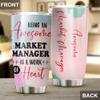 Awesome Market Manager Tumbler Stainless Steel 20oz, Funny Market Manager Gifts Bulk For Birthday Christmas, Market Manager Gifts For Men Women Office Coworker Driking Coffee Cup Humor view 4