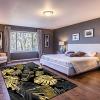 Light Luxury Black and Gold Leaf Kids Rug, Tropical Plants Indoor Floor Rug, Carpet Low Pile Machine Washable Comfortable Durable for Bedroom Living Room Hotel Study Office 6ftx8ft view 4