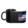 I Stand With Israel USA American Flag Israel Flag Funny Coffe Mug Ceramic Tea Cups Travel Mugs Drink For Work Home Office view 4