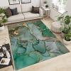 Light Luxury Green and Fresh Area Rugs, Paint Fluid Art Living Room Decor Carpet, Non-Slip Easy to Clean Machine Washable Rug for Kids Boys Room Bedroom Tea Table Sofa 4ftx6ft view 1
