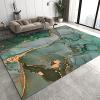 Light Luxury Green and Fresh Area Rugs, Paint Fluid Art Living Room Decor Carpet, Non-Slip Easy to Clean Machine Washable Rug for Kids Boys Room Bedroom Tea Table Sofa 4ftx6ft view 3