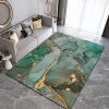 Light Luxury Green and Fresh Area Rugs, Paint Fluid Art Living Room Decor Carpet, Non-Slip Easy to Clean Machine Washable Rug for Kids Boys Room Bedroom Tea Table Sofa 4ftx6ft view 4