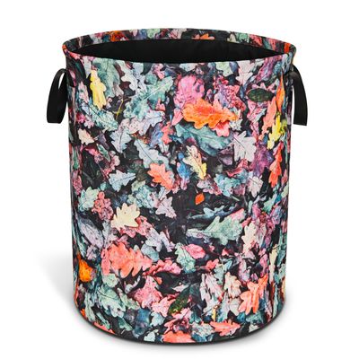 Camo Leaf Laundry Basket Color Foldable Oxford Cloth Funny Tote Bag Laundry Hamper Clothes Storage Bucket Organizer For Bathroom/Laundry Storage/Bedroom 17.7x13.7 Inch