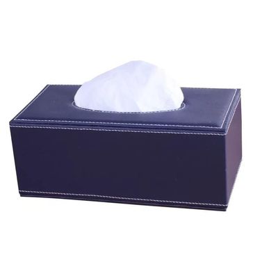 Leather Tissue Box Holder - Waterproof Tissue Box Cover Square, Modern Facial Paper Napkin Holder for Bathroom, Home, Office, Car Automotive Decor