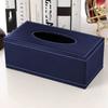 Leather Tissue Box Holder - Waterproof Tissue Box Cover Square, Modern Facial Paper Napkin Holder for Bathroom, Home, Office, Car Automotive Decor view 3