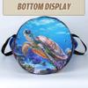 Sea Turtle Laundry Basket Animal Foldable Oxford Cloth Funny Tote Bag Laundry Hamper Clothes Storage Bucket Organizer For Bathroom/Laundry Storage/Bedroom 17.7x13.7 Inch view 4