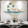 ALKANI Metal Wall Art Decoration Modern Home Art Sculpture Creative Metal Butterfly Wall Hanging Metal Deer Wall Decor for Bedroom Hotel Background Wall Decorations view 3