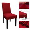 Keyroal Dining Room Chair Covers Set of 8, Stretch Solid Color Parsons Chair Slipcovers Spandex Removable Washable Kitchen Chair Protector Cover for Dining Room, Hotel, Ceremony(Red) view 4