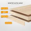 Desktop Bookshelf for Computer 3-Tier Wood Hutch Bookcase Organizer Dorm Desk Bookshelf for Home Office Dorm Furniture view 3