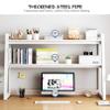 Desktop Bookshelf for Computer 3-Tier Wood Hutch Bookcase Organizer Dorm Desk Bookshelf for Home Office Dorm Furniture view 4