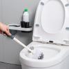 Toilet Brush Toilet Brush Holder Household Wall-Mounted Toilet Brushs Bathroom Long Handle Toilet Cleaning Brush Modern Creative Toilet Bowl Brush Rack Bathroom Brush and Holder (Color : 1) view 3