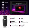 RELAX4LIFE 28.5 Electric Fireplace Inserts, Wall Mounted & in-Wall Recessed Fireplace Heater w/3 Flame Colors, 5 Adjustable Brightness, 8H Timer, Remote Control, 750W/1500W Indoor Fireplace Insert view 4