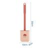 MOOWI Toilet Brush Household Silicone Toilet Brush Multifunctional Toilet Brush Toilet Cleaning Brush Toilet Brush Holder Bathroom Brush and Holder (Color : Gray) view 2