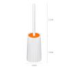 MOOWI Toilet Brush Household Toilet Brush Wash Toilet Toilet Long Handle Cleaning Set Bathroom Toilet Cleaning Assistant Bathroom Brush and Holder view 2