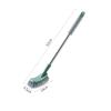 MOOWI Toilet Brush Toilet Brush Household Toilet Brush Toilet Cleaning Wall-Mounted Hole Stainless Steel Extended Handle Toilet Brush Bathroom Brush and Holder (Color : 1) view 2
