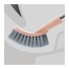 MOOWI Toilet Brush Toilet Brush Household Toilet Brush Toilet Cleaning Wall-Mounted Hole Stainless Steel Extended Handle Toilet Brush Bathroom Brush and Holder (Color : 1) view 4
