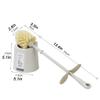 MOOWI Toilet Brush Toilet Brush Holder Household Toilet Bowl Brush with Base Bathroom Long Handle Cleaning Brushs 360 No Dead Angle Toilet Cleaning Brush Set Bathroom Brush and Holder (Color : 1) view 2