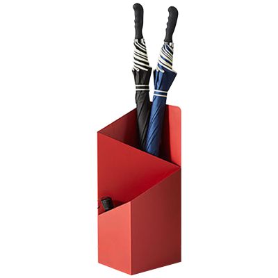 HUHJYUGE Umbrella Stand Rack Cane Holder, Umbrella Holder Indoor with Removable Water Tray, Modern Freestanding Umbrella Bucket for Entryway, for Canes Walking Stick Home (Red)