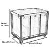 GagalU Storage Hand Trucks,Kitchen Movable Trolleys, Beauty Salon Trolley,Heavy Duty Hotel Laundry Sorter,Laundry Organizer Cart for Clothes Storage view 2