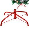 Roowest Metal Christmas Tree Stand for Artificial Tree, Red, 16 Inch view 1