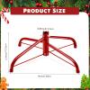 Roowest Metal Christmas Tree Stand for Artificial Tree, Red, 16 Inch view 2