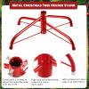 Roowest Metal Christmas Tree Stand for Artificial Tree, Red, 16 Inch view 3