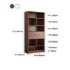 KWOKING Closed Back Bookcase Contemporary Engineered Wood Bookshelf Office Bookshelf Floor-to-ceiling Bookcase Shelf Against the Wall Grid Cabinet Storage Cabinet Locker White 24.4"L x 9.4"W x 71.3"H view 2