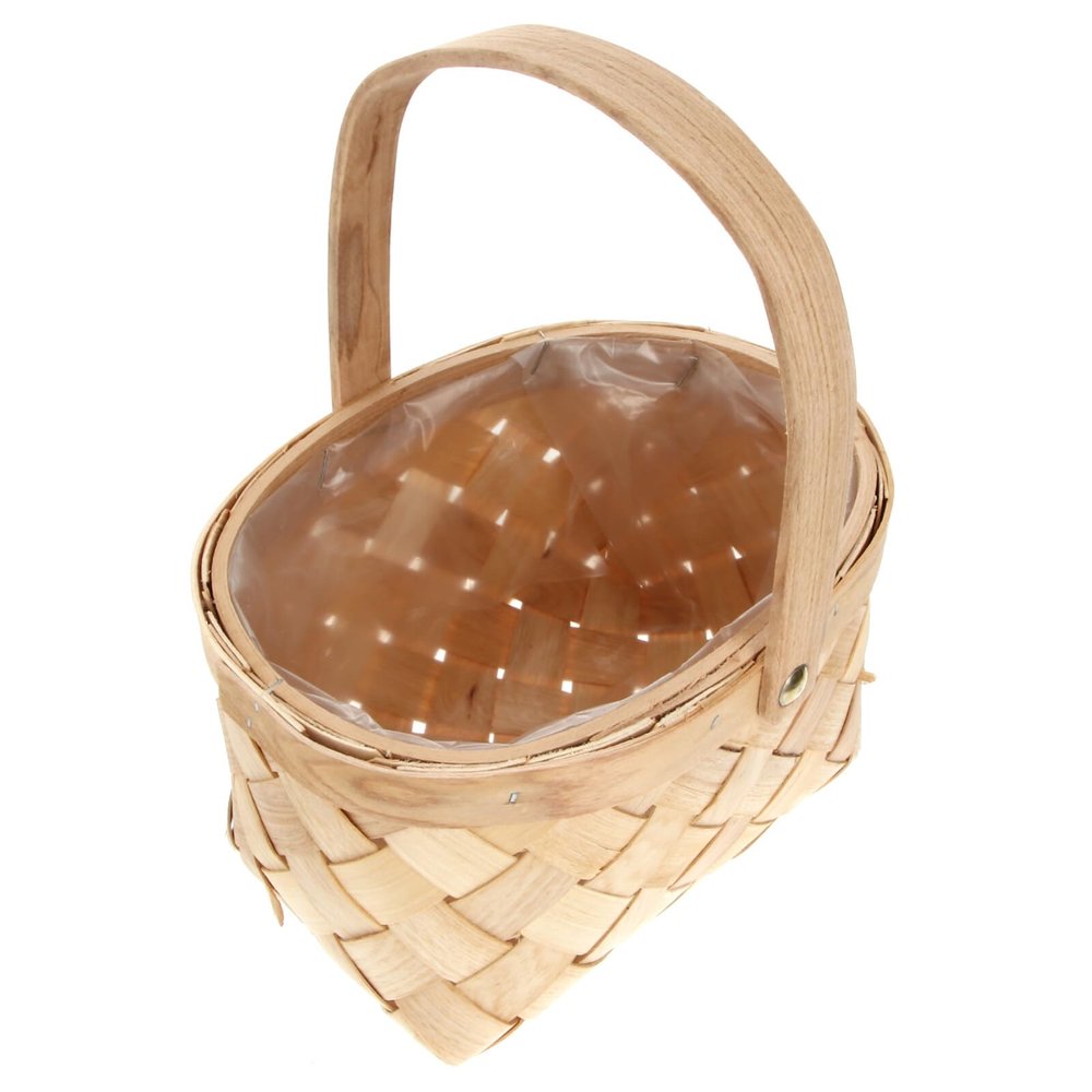 Handmade Rattan Storage Basket Handle Woven Portable Organizer Size Wicker Basket Home Decor