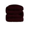 1 PC Wavy Stitching Comforter Lightweight Wine, Soft Breathable All Season King/Cal-King Size, Duvet Insert, Winter Warm Microfiber Down Alternative Quilt with Corner Tabs - 94x104 inch view 3