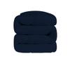 1 PC Wavy Stitching Comforter Lightweight Navy, Soft Breathable All Season Oversized Super King Size, Duvet Insert, Winter Warm Microfiber Down Alternative Quilt with Corner Tabs - 98x120 inch view 3