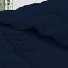 1 PC Wavy Stitching Comforter Lightweight Navy, Soft Breathable All Season Oversized Super King Size, Duvet Insert, Winter Warm Microfiber Down Alternative Quilt with Corner Tabs - 98x120 inch view 4