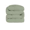 5 PC Wavy Stitching Comforter Lightweight Light Sage, Soft Breathable All Season Twin/TwinXL Size, Duvet Insert, Winter Warm Microfiber Down Alternative Quilt with Corner Tabs - 69x90 inch view 3