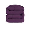 3 PC Wavy Stitching Comforter Lightweight Plum, Soft Breathable All Season Super King Size, Duvet Insert, Winter Warm Microfiber Down Alternative Quilt with Corner Tabs - 98x116 inch view 3