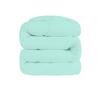 1 PC Wavy Stitching Comforter Lightweight Aqua Blue, Soft Breathable All Season Oversized Super King Size, Duvet Insert, Winter Warm Microfiber Down Alternative Quilt with Corner Tabs - 98x120 inch view 3