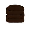 3 PC Wavy Stitching Comforter Lightweight Chocolate, Soft Breathable All Season King/Cal-King Size, Duvet Insert, Winter Warm Microfiber Down Alternative Quilt with Corner Tabs - 94x104 inch view 3