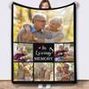 Custom Memory Blanket with Name for Loved Ones Lost, Customized Remembrance Gifts Sympathy Blankets with Name in Memory of Loved One Loss of Grandma Grandpa 70"x80" view 1