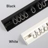 Curtain Track, Ceiling Curtain Track, Aluminium Ceiling Track For Curtains, Room Divider Curtain Rods, Curtain Track Ceiling Mount, Black Straight Curtain Track 2.5M (8.2FT) ( Color : Black , Size : 1 view 2