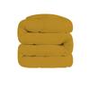 3 PC Wavy Stitching Comforter Lightweight Golden, Soft Breathable All Season King/Cal-King Size, Duvet Insert, Winter Warm Microfiber Down Alternative Quilt with Corner Tabs - 94x104 inch view 3