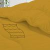 3 PC Wavy Stitching Comforter Lightweight Golden, Soft Breathable All Season King/Cal-King Size, Duvet Insert, Winter Warm Microfiber Down Alternative Quilt with Corner Tabs - 94x104 inch view 4