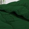 3 PC Wavy Stitching Comforter Lightweight Green, Soft Breathable All Season Twin/TwinXL Size, Duvet Insert, Winter Warm Microfiber Down Alternative Quilt with Corner Tabs - 69x90 inch view 4