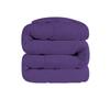 5 PC Wavy Stitching Comforter Lightweight Purple, Soft Breathable All Season King/Cal-King Size, Duvet Insert, Winter Warm Microfiber Down Alternative Quilt with Corner Tabs - 94x104 inch view 3