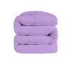 3 PC Wavy Stitching Comforter Lightweight Lilac, Soft Breathable All Season King/Cal-King Size, Duvet Insert, Winter Warm Microfiber Down Alternative Quilt with Corner Tabs - 94x104 inch view 3