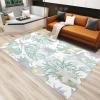 Abstract Mid Century Geometry Sun Area Rug, Minimalism Black Stripe Art Decorative Rug, Easy Clean Carpet with Anti-Slip Backing for Bedroom Living Room Dining Room Office 5ftx8ft view 4
