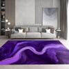 Abstract Ink Paint Purple Art Area Rugs, Fluid Purple Waves Art Easy Clean Rug, Soft Non-Skid Carpet Throw Rug for Kids Teen Girls Boys Bedroom Living Room Bathroom Classroom Office 6.6ftx5.3ft view 4