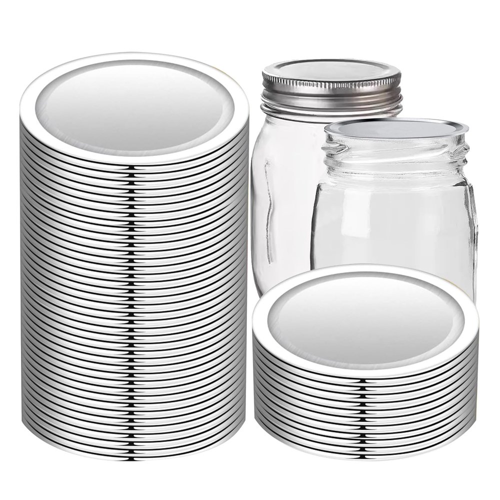 50-Count Canning Jar Lids, Wide Regular Mouth Canning Lids for Leak Proof Mason Jar Canning Lids1 Airtight Seal (86mm