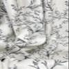 72 Inches Long Modern Farmhouse Linen Curtains for Living Room,Floral Jacquard Semi Blackout Curtains for Bedroom Dining Room, 72 Length 1Panel Set,Grey on White (84"W x 72"L, Pinch Pleated Curtains) view 3