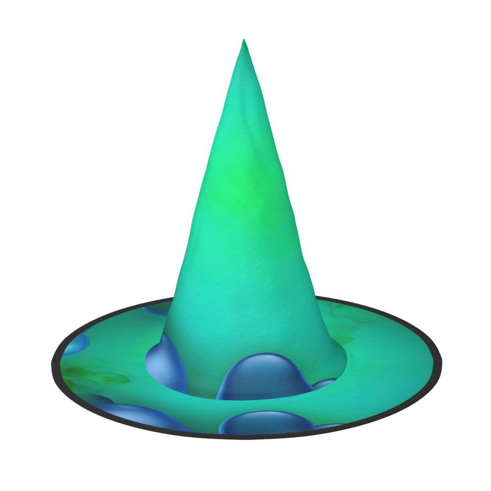 halloween hat Witch Hat for Men and Women,halloween party cap, Halloween Party Accessory-Teal Blue